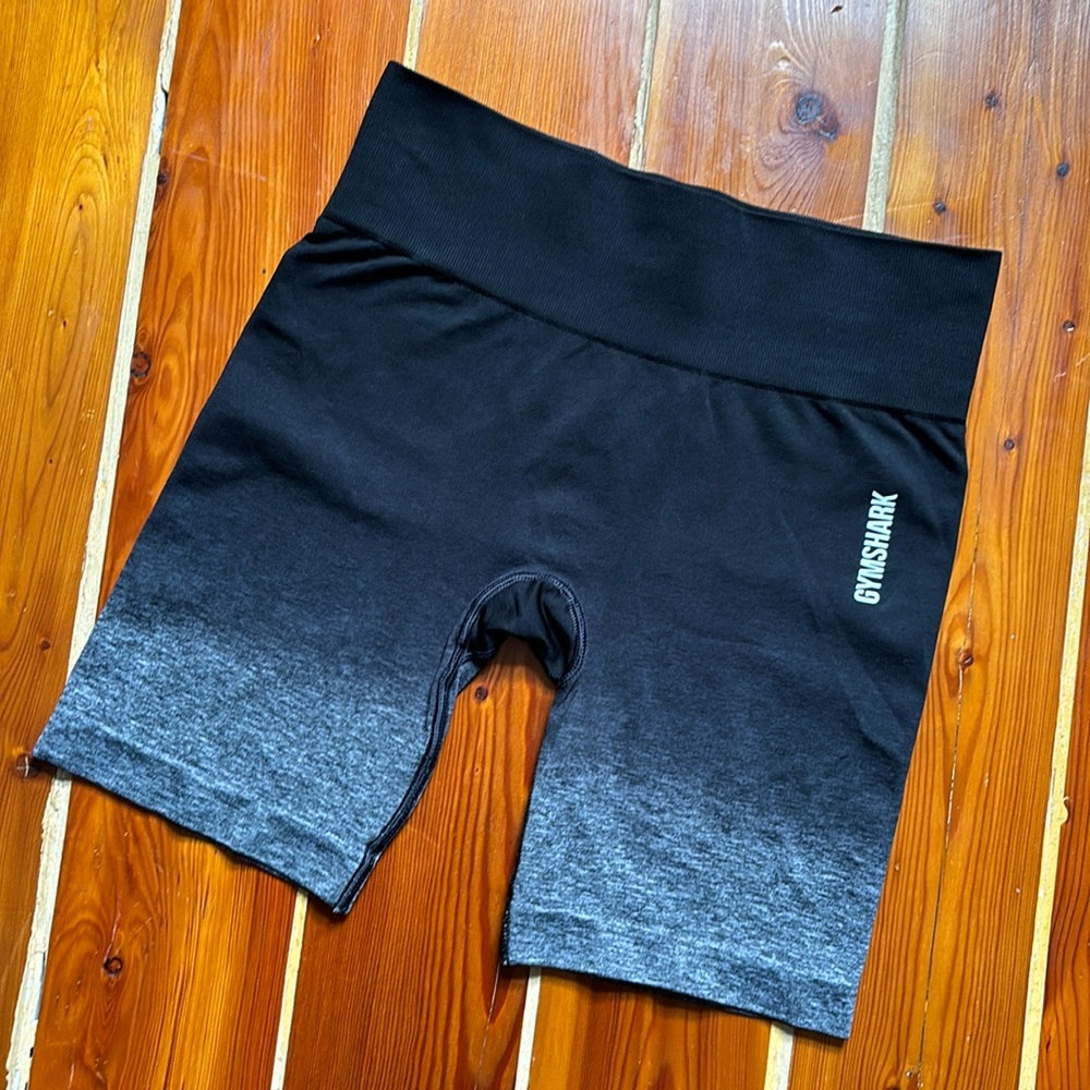 Black and gray ombré gymshark shorts